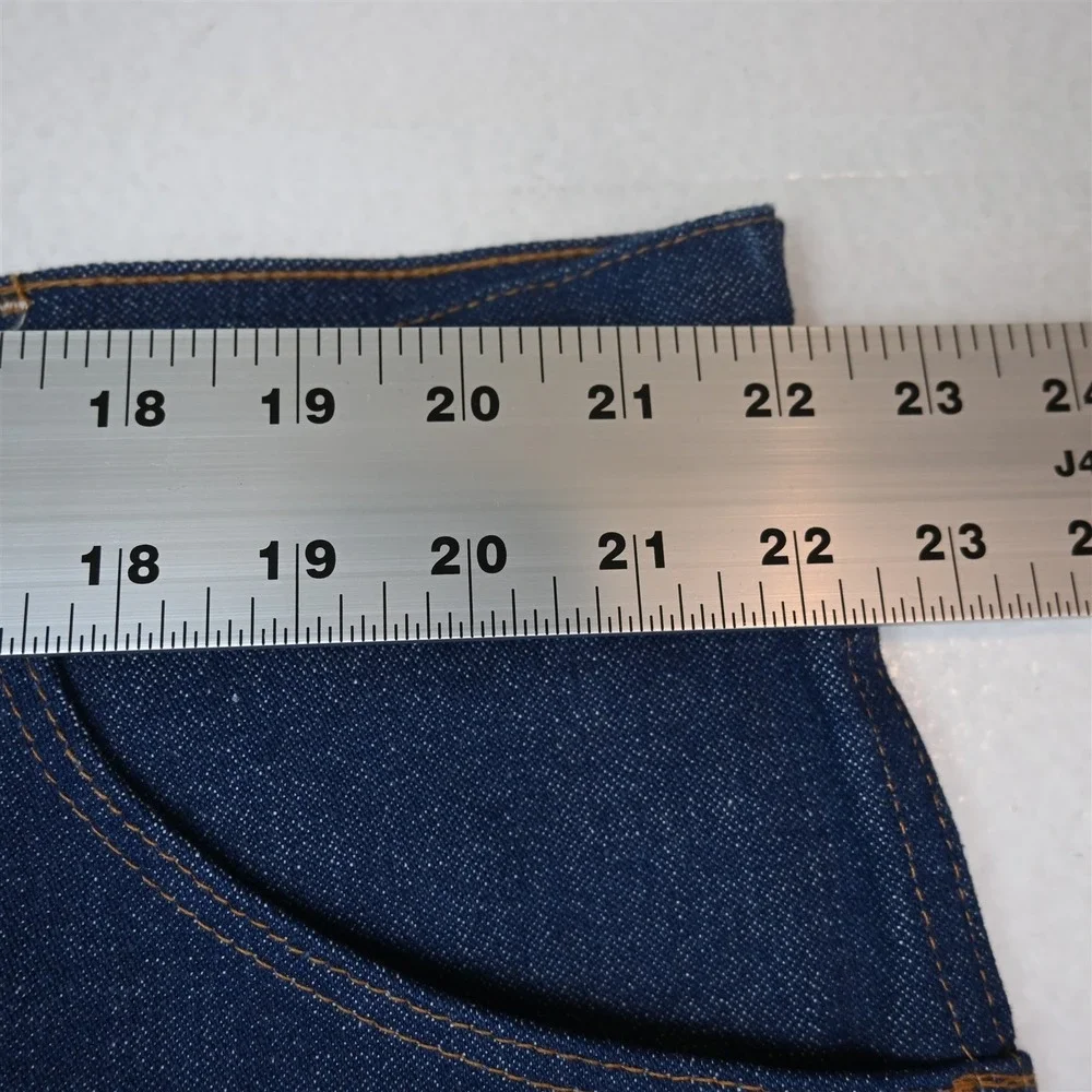 NEW Wrangler 44x30 Dark Stiff Denim 945 Regular Fit Straight Mens Jeans